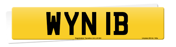 Registration number WYN 1B